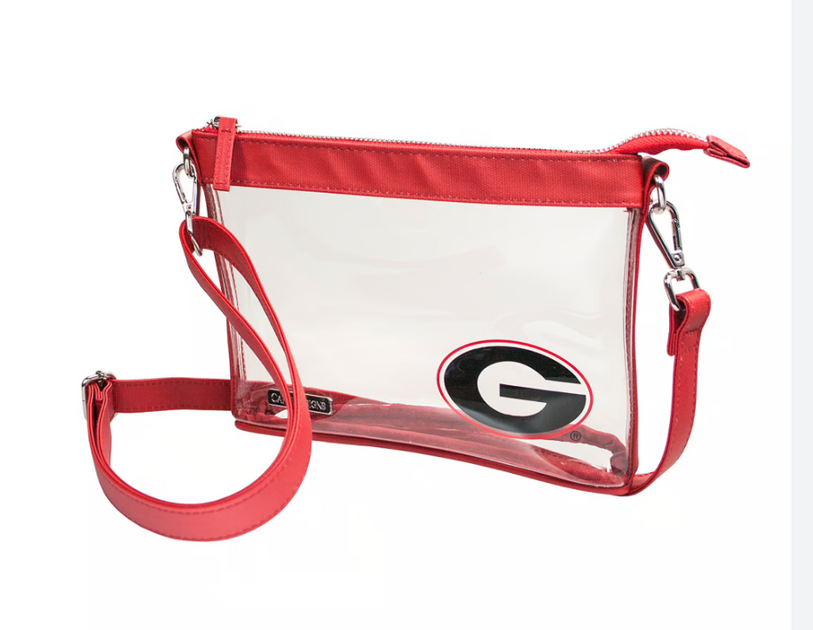 Clear Purse with Patterned Straps - Georgia