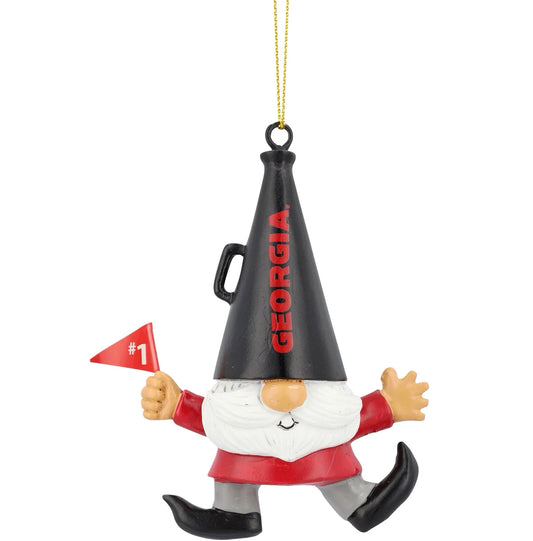 UGA Santa Gnome Ornament