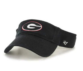 UGA Visor Black with Super G