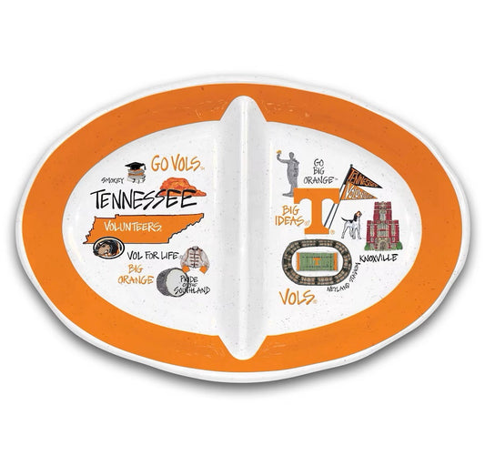 UTN Vols Serving Plate Divided