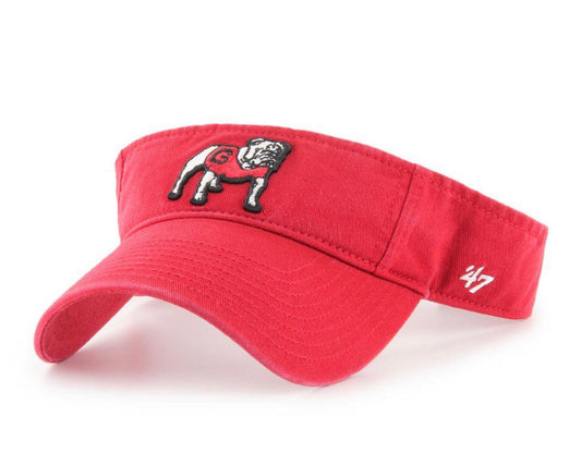 UGA Visor Red with Standing Dog