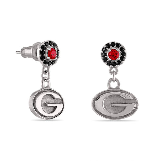 UGA Crystal Drop Super G Earrings