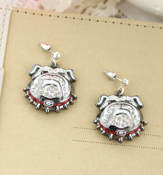 UGA Crystal New Dawg Earrings