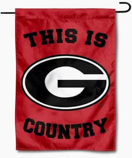 UGA "This Is G Country" Garden Flag