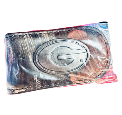 UGA Money Clip Leather