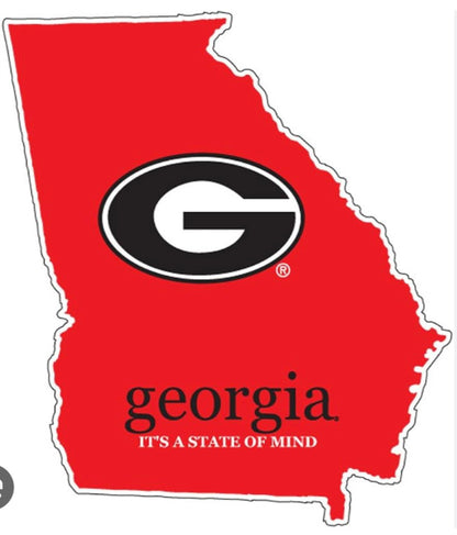 UGA Georgia State Shape Decal