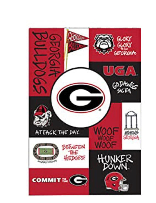 UGA Georgia Bulldog Quotes Garden Flag