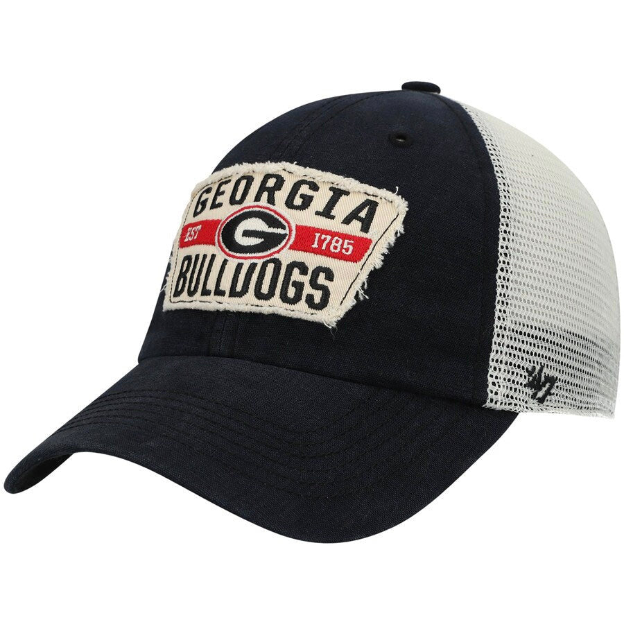 UGA '47 Brand Black Hat with Georgia Bulldogs Patch