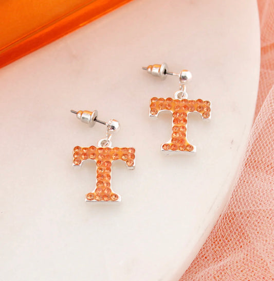 UTN Vols Logo Jewelry Earrings Crystal