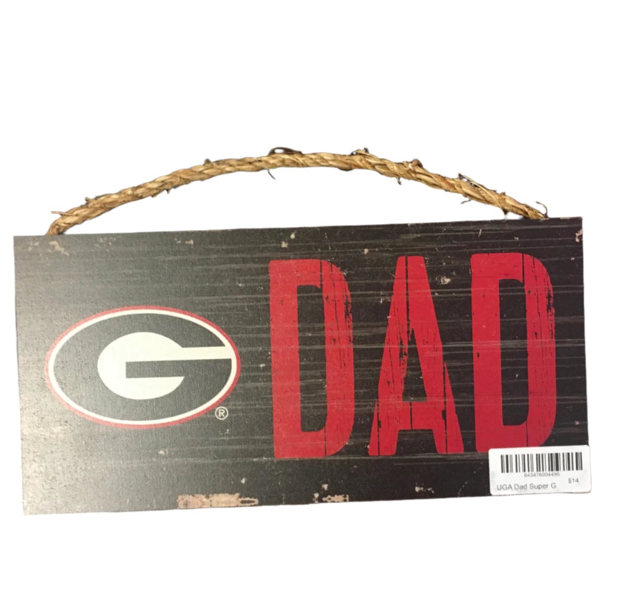 UGA Wooden "DAD" Wall Sign