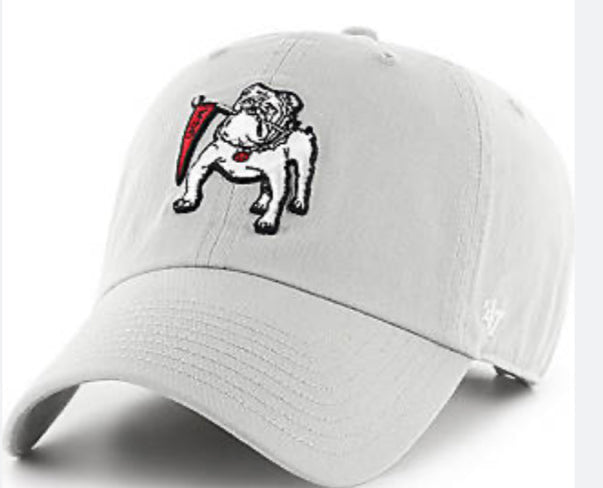 UGA '47 Brand Steel Grey Clean Up Hat With Standing Dog