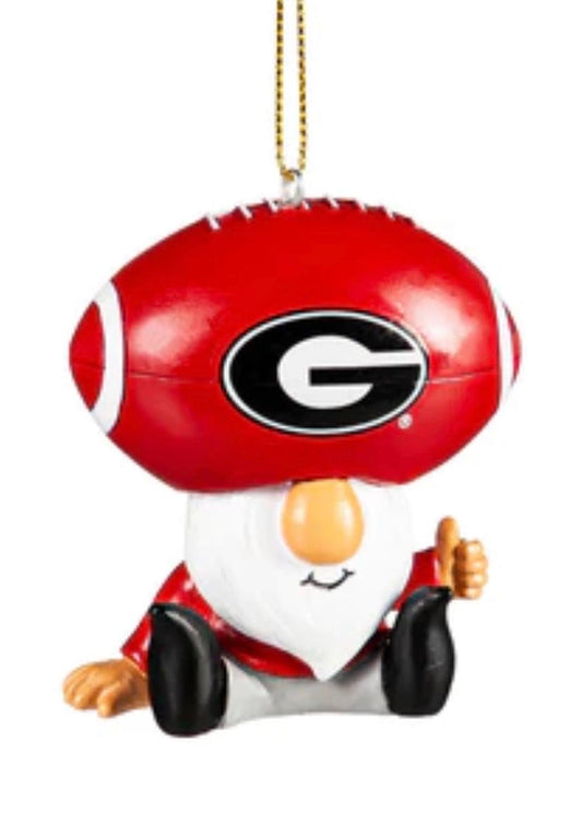 UGA Gnome with Football Ornament