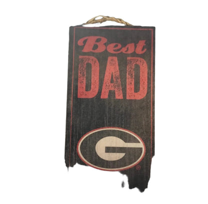 UGA Wooden "DAD" Wall Sign