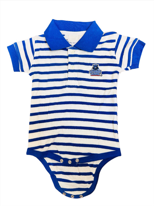 GST Infant Panthers Striped Onesie