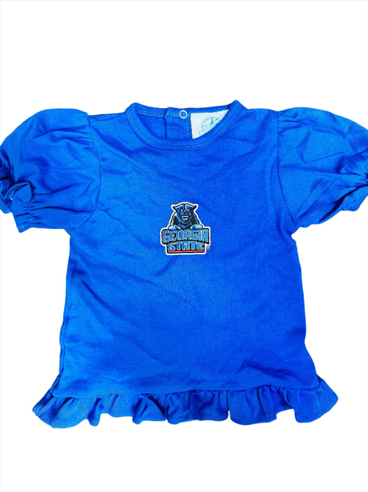 GST Panthers Toddler Girl's Frilly T Shirt