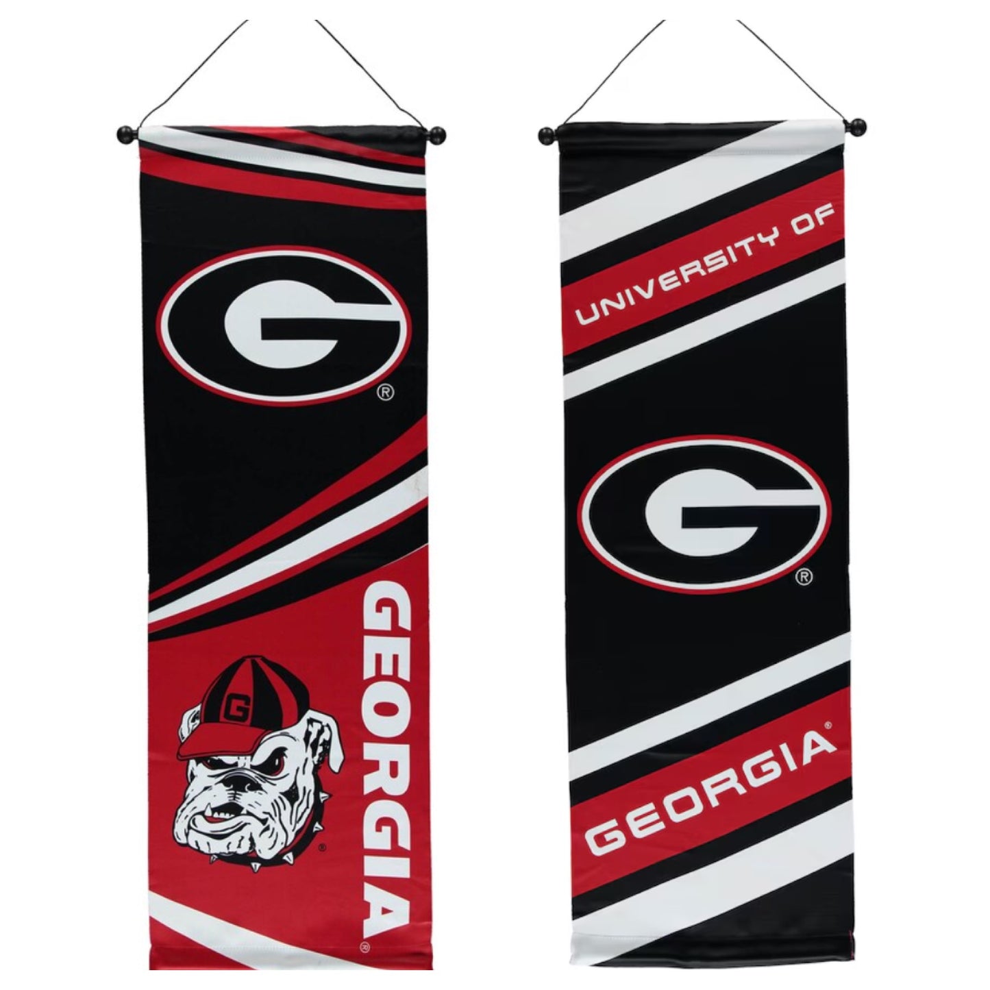 UGA Banner Double Sided with Dowel