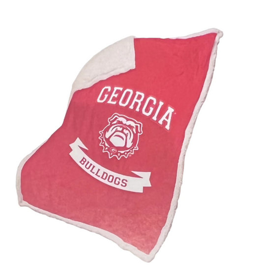 UGA 50" X 60" Printed Sherpa Blanket