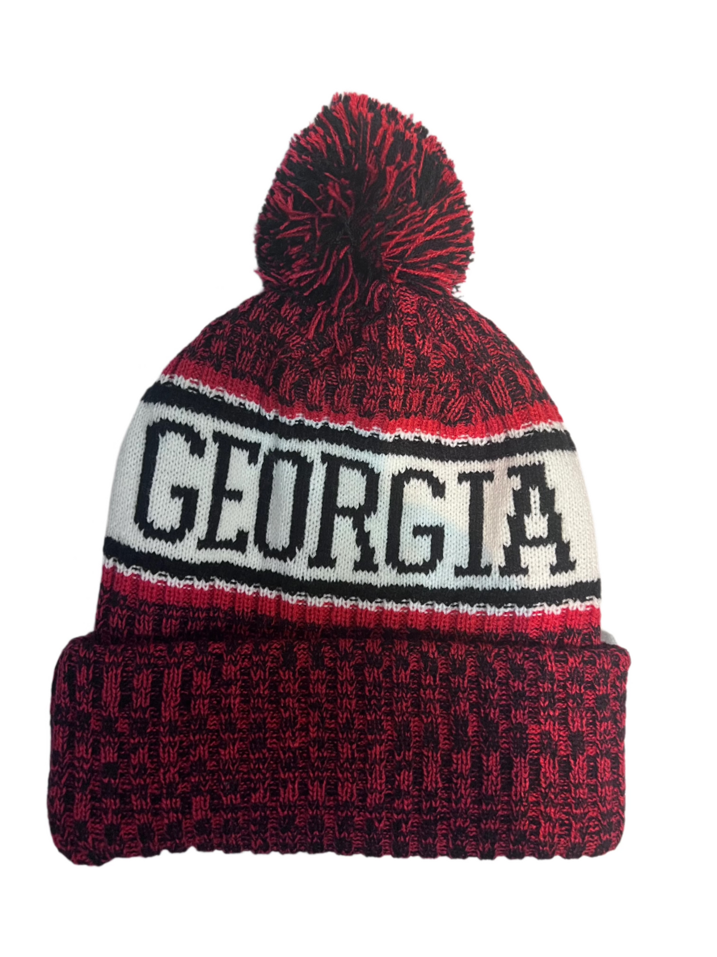 UGA Heather Beanie w Pom