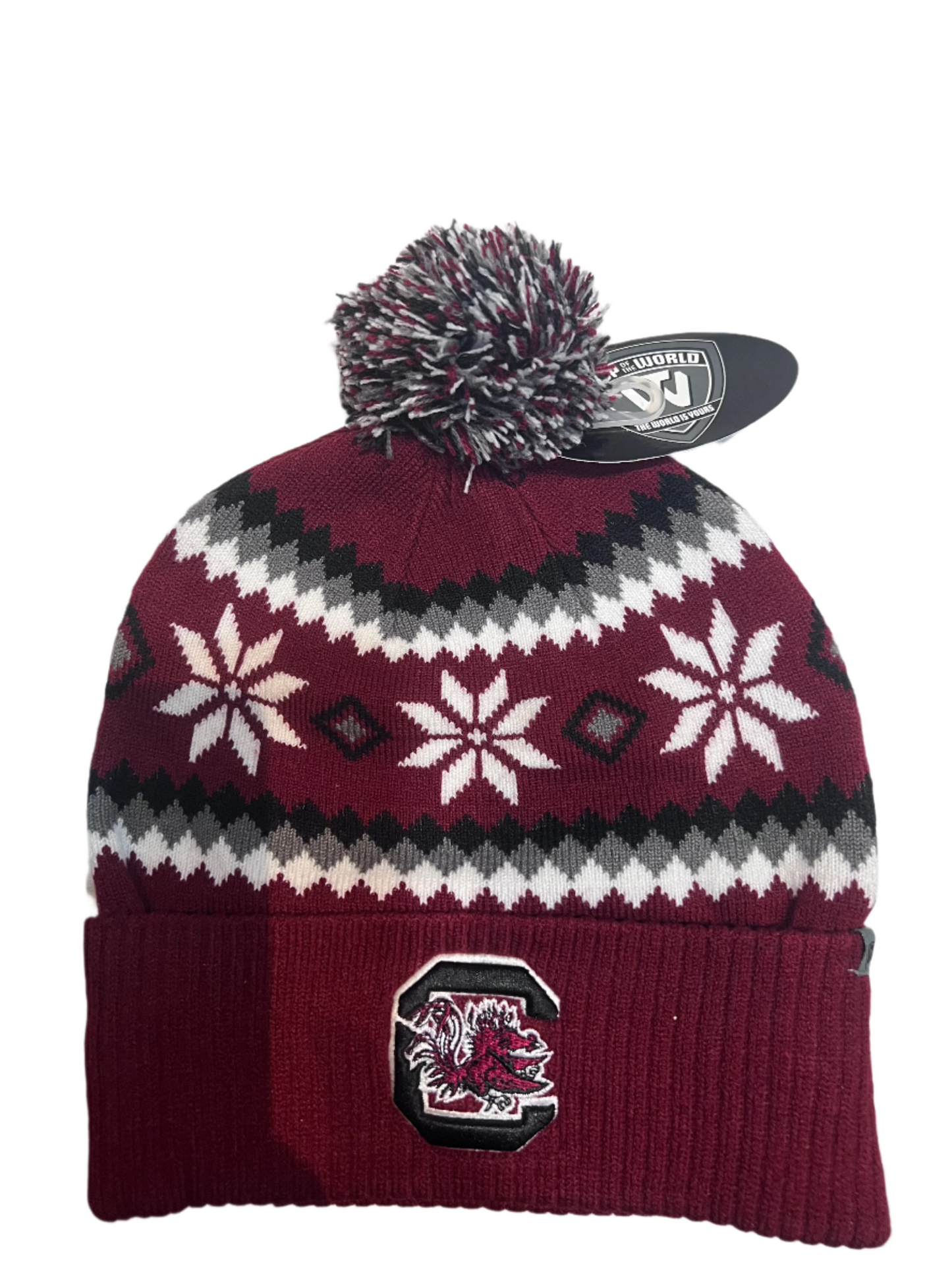 USC Gamecock Beanie w Pom