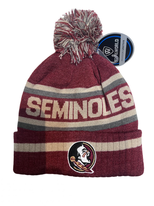 FSU Seminoles Beanie w Pom