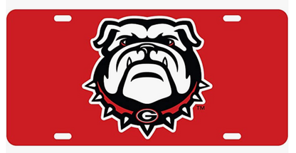 UGA License Plate Thin Metal