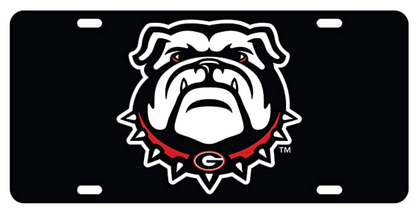 UGA License Plate Thin Metal