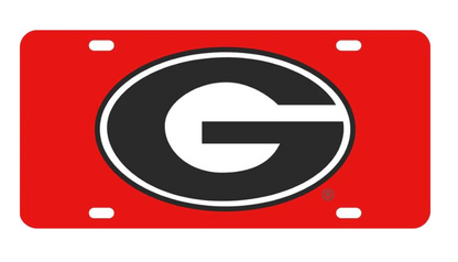 UGA License Plate Thin Metal