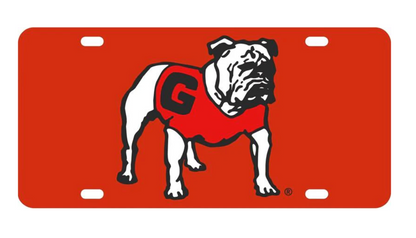 UGA License Plate Thin Metal