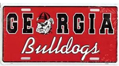 UGA License Plate Thin Metal