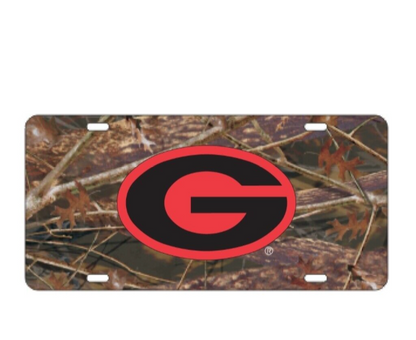 UGA Metal Super G License Plate