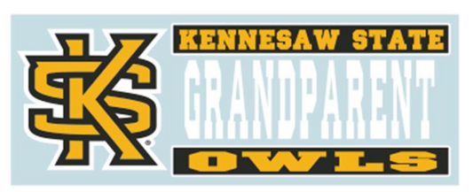 KSU "GRANDPARENT" Rectangle Decal