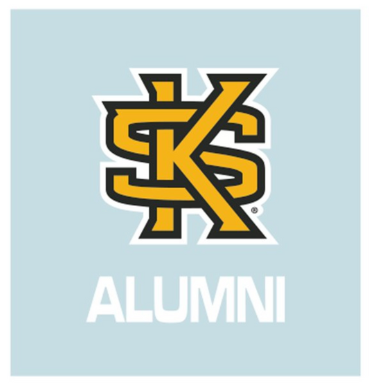 KSU Square "ALUMNI" Decal