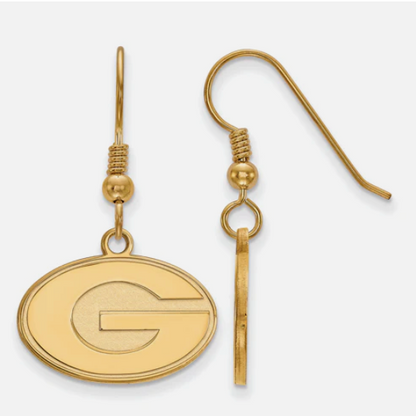 UGA 14k Gold & Sterling Silver Super G Earrings