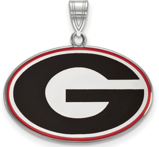 UGA Sterling Silver Super G Pendant