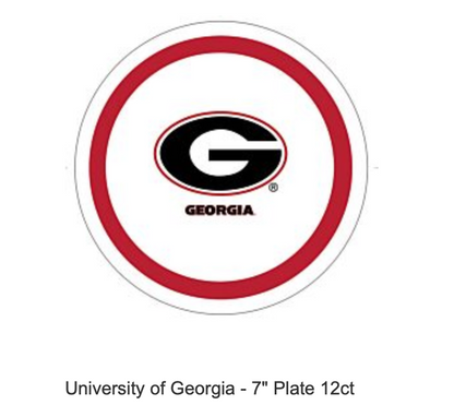 UGA Plates - Party, Tailgate, Graduation.