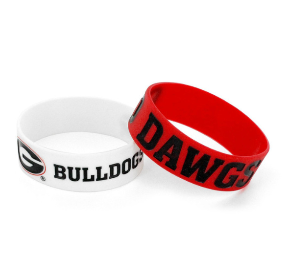 UGA Silicon Bracelets 2pk