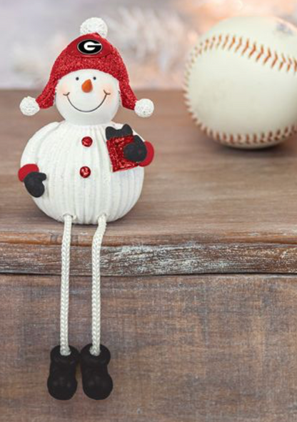 UGA Resin Dangle Leg Snowman