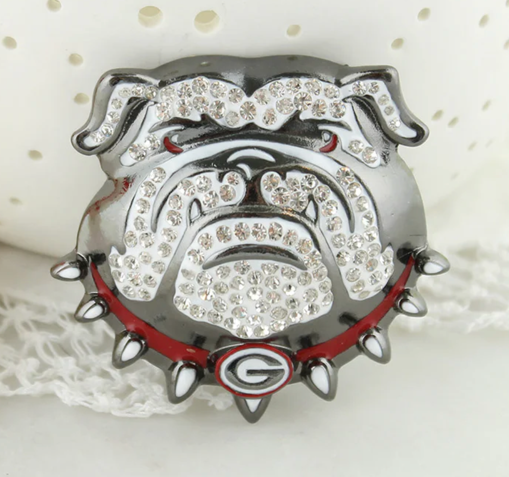 UGA Crystal Logo Pin