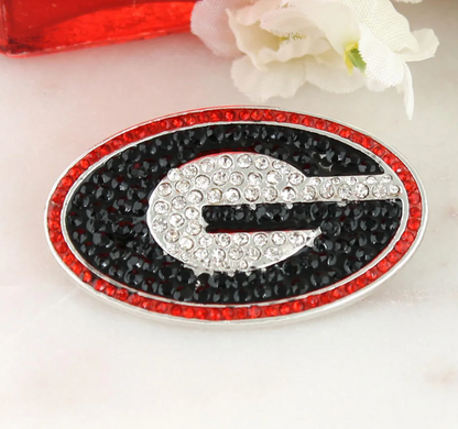 UGA Crystal Logo Pin