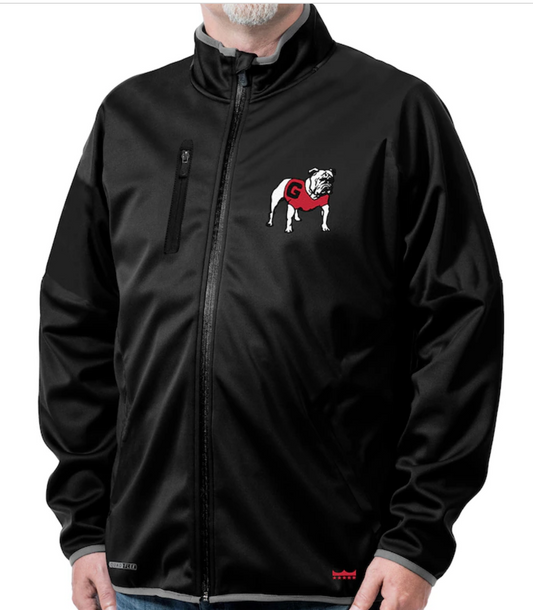 UGA Full-Zip Jacket Franchise Club Softshell - Black