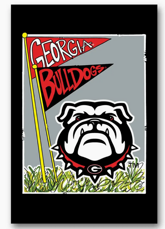 UGA Garden Flag Ga Mascot Flag