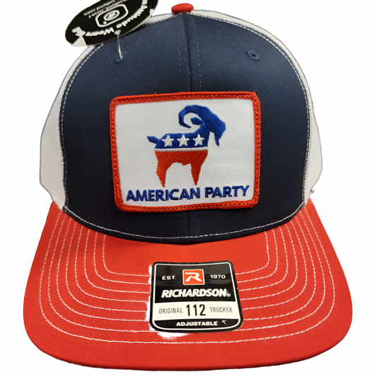 SALTYMF American Party Goat Patch Hat