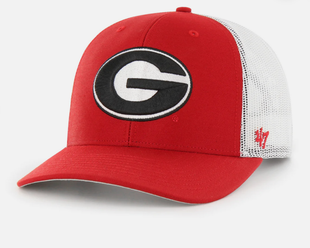 UGA '47 Brand Red Super G/White Mesh Trucker Hat