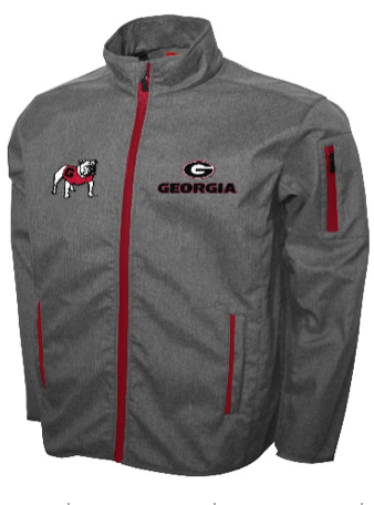 UGA Full-Zip Jacket Franchise Club XT2 Softshell - Gray