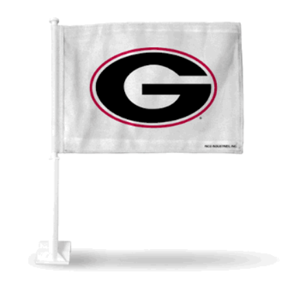 UGA Super G Car Flag