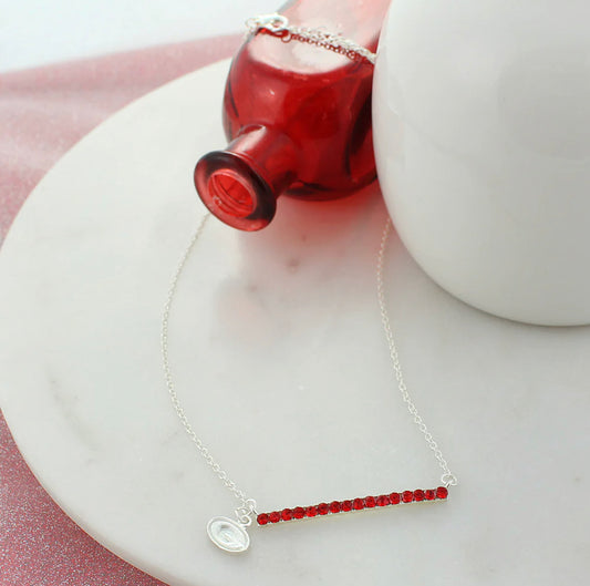 UGA Crystal Bar Necklace