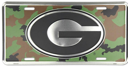 UGA License Plate Thin Metal