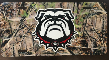 UGA License Plate Thin Metal