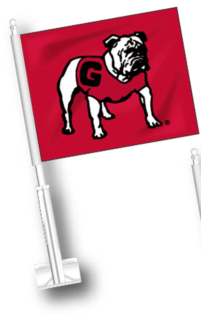 UGA Standing Dog Car Flag