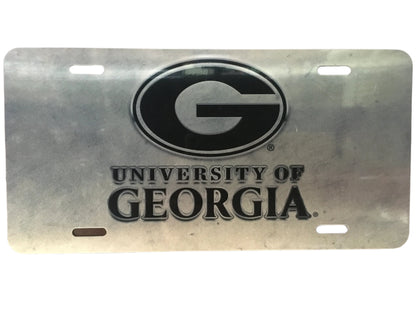 UGA License Plate Thin Metal